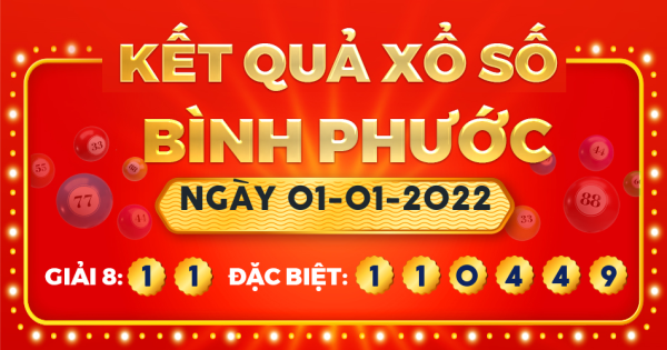 Xổ số Bình Phước ngày 1 tháng 1