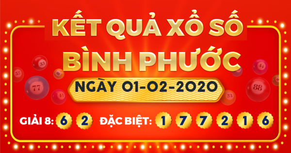 Xổ số Bình Phước ngày 1 tháng 2