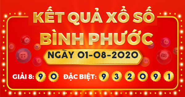 Xổ số Bình Phước ngày 1 tháng 8