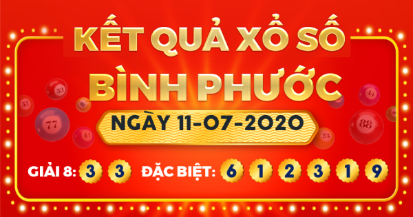 Xổ số Bình Phước ngày 11 tháng 7