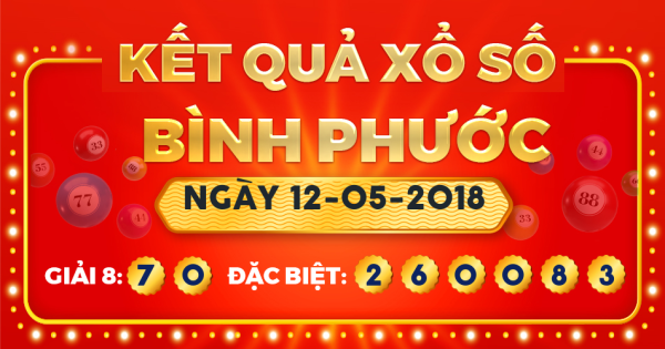 Xổ số Bình Phước ngày 12 tháng 5