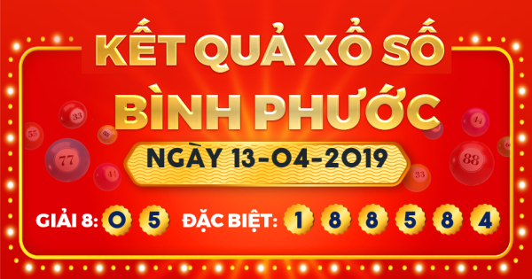 Xổ số Bình Phước ngày 13 tháng 4