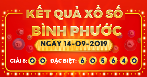 Xổ số Bình Phước ngày 14 tháng 9